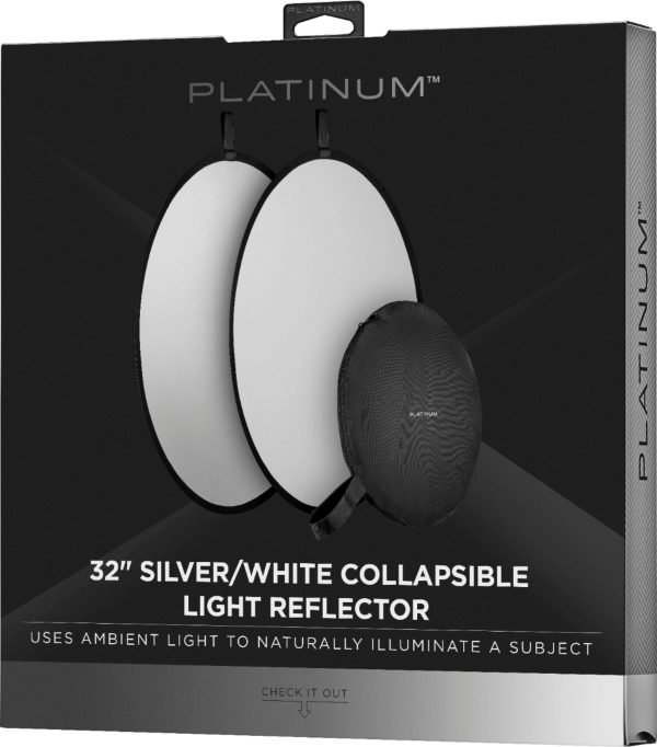 Platinum 32 Inch Silver White Collapsible Light Reflector-3