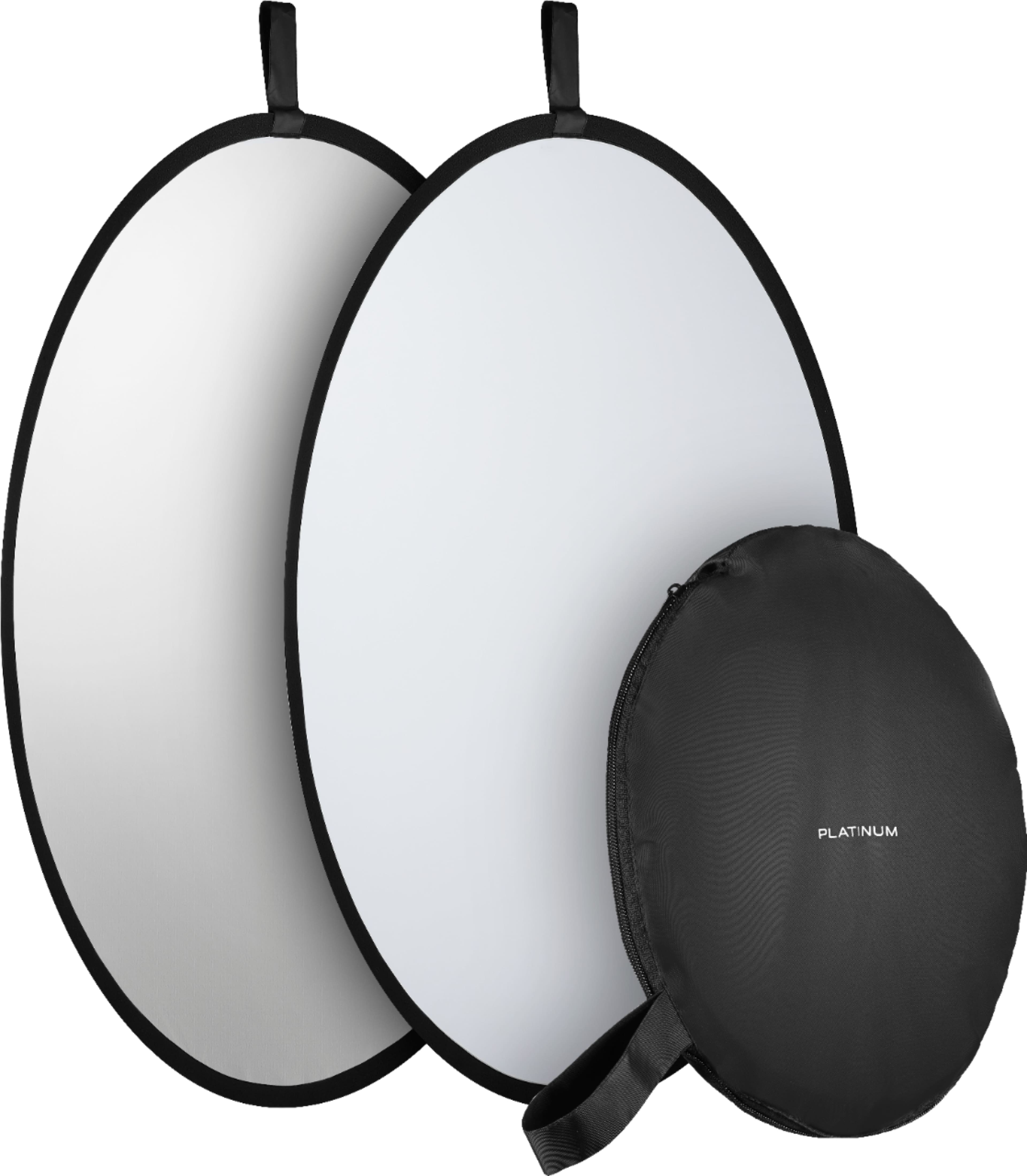 'Platinum 32-inch collapsible light reflector in use during a photoshoot'