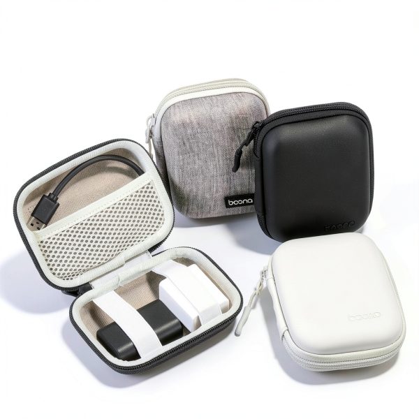EVA Digital Camera Case Black Leather Protective Storage Bag-4