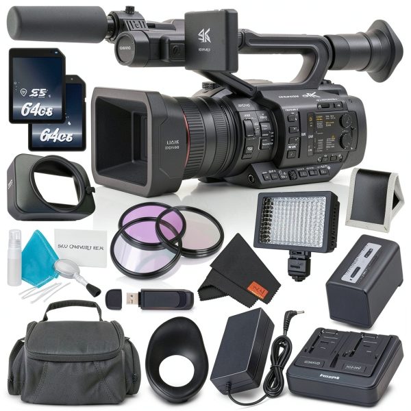 Panasonic AG UX180 4K Professional Camcorder Bundle Kit-1