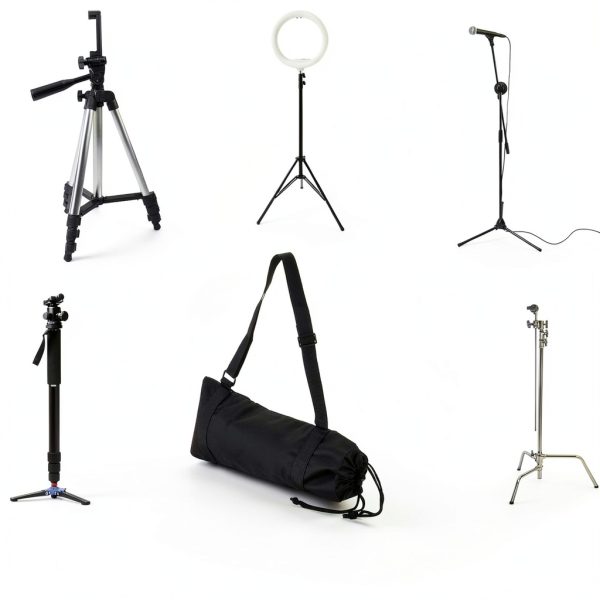 Nylon Tripod Bag Padded Waterproof Camera Accessories Black-4
