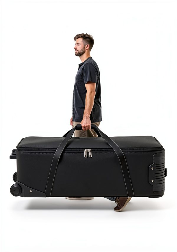 Rolling Camera Bag Waterproof Nylon Rolling Shoulder Carry-2