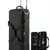 Rolling Camera Bag Waterproof Nylon Rolling Shoulder Carry-0