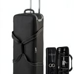 Rolling Camera Bag Waterproof Nylon Rolling Shoulder Carry-0