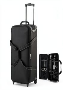 Rolling Camera Bag Waterproof Nylon Rolling Shoulder Carry-0