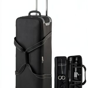 Rolling Camera Bag Waterproof Nylon Rolling Shoulder Carry-0