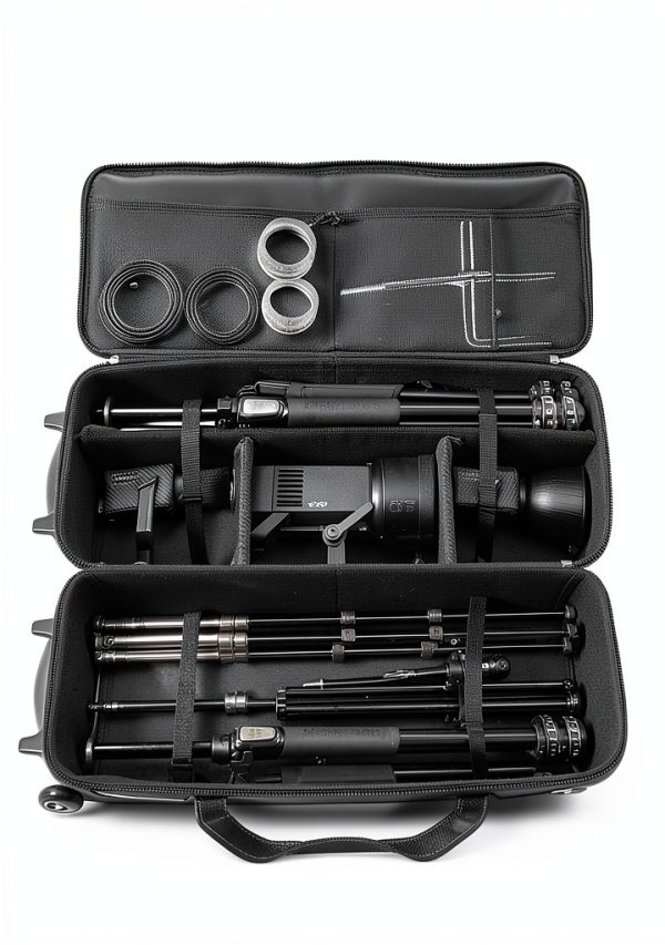 Rolling Camera Bag Waterproof Nylon Rolling Shoulder Carry-5