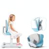 Costway Kids Desk Chair Double Back Support Adjustable Height Blue-8