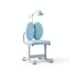Costway Kids Desk Chair Double Back Support Adjustable Height Blue-5