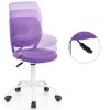 Costway Kids Desk Chair Ergonomic Swivel Mesh Study Chair Purple-5